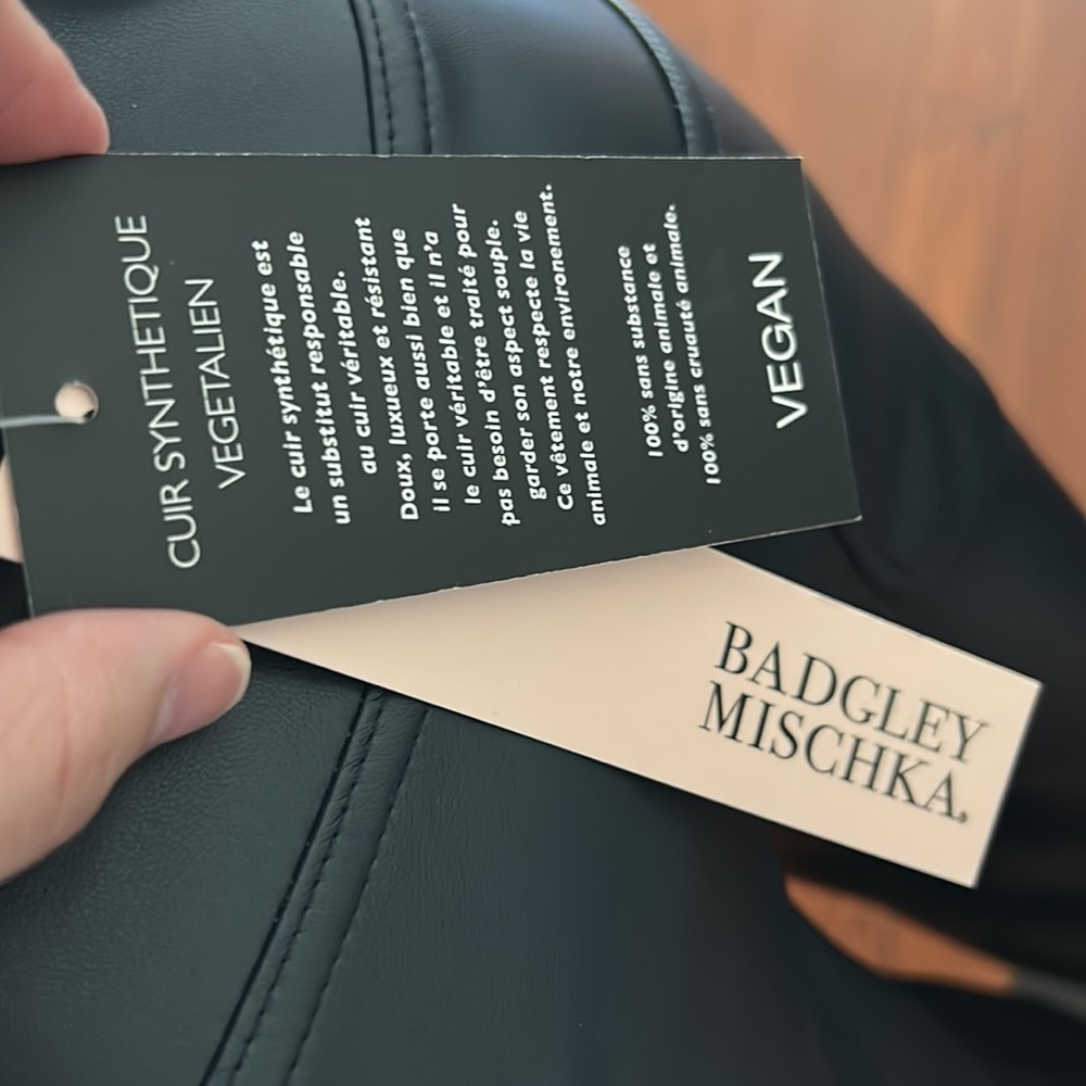 Badgley Mischka 5 Pocket Boyfriend Baddie Cropped Pants Navy Marine Blue Size 4 - Picture 12 of 13